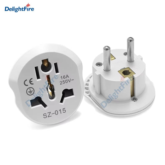 EU Plug Adapter AU UK US to EU Euro Plug Adapter Converter European Travel Adapter Australia USA CN to EU Electric Socket Outlet