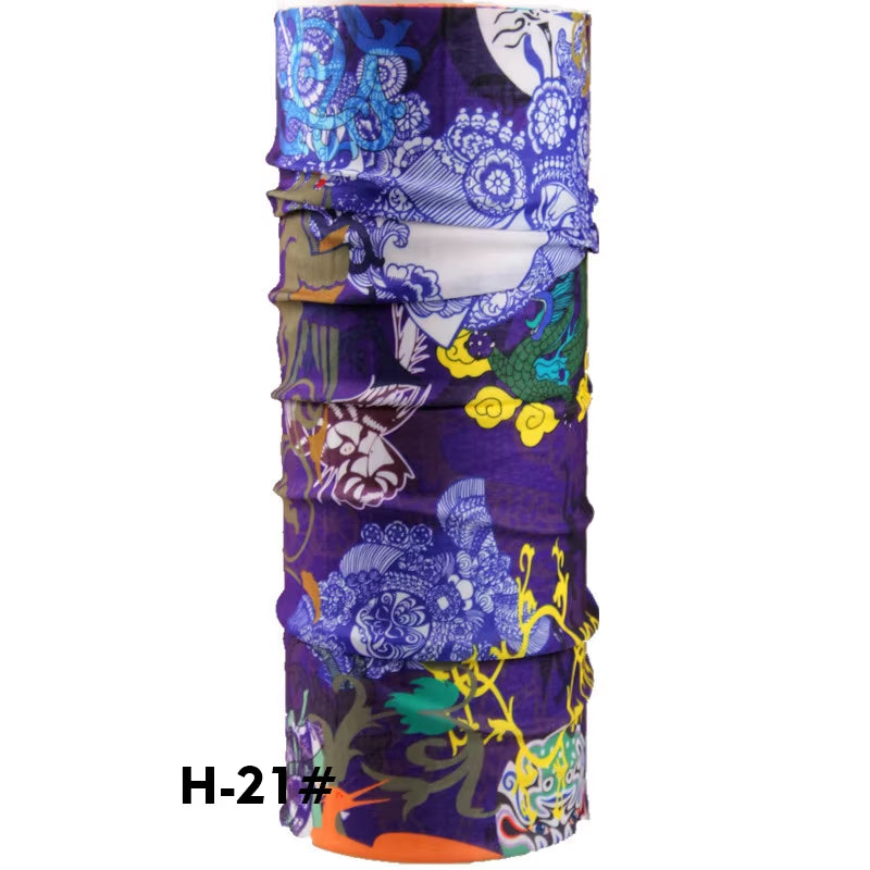 Stylish Dragon Print Multifunctional Bandana Scarf - Perfect for Summer Adventures!