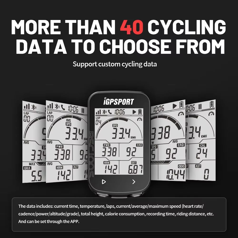 BSC100S Wireless GPS Bike Computer - Digital Speedometer & Odometer for Cycling Enthusiasts