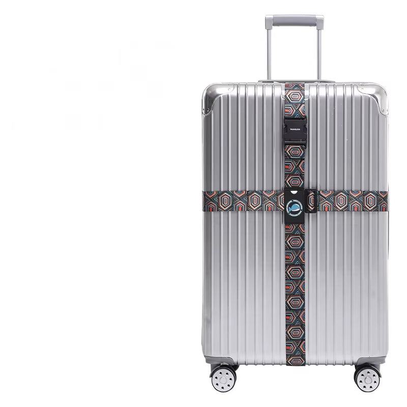 Anti-Theft Luggage Buckle Cross Strap Adjustable Bundling Packing Baggage Belt Cross Strap Suitcase Belts Bag Part Accessories