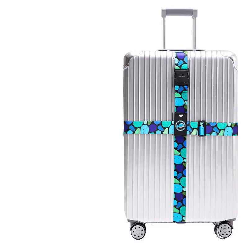 Anti-Theft Luggage Buckle Cross Strap Adjustable Bundling Packing Baggage Belt Cross Strap Suitcase Belts Bag Part Accessories