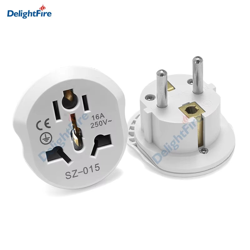 EU Plug Adapter AU UK US to EU Euro Plug Adapter Converter European Travel Adapter Australia USA CN to EU Electric Socket Outlet