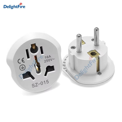 EU Plug Adapter AU UK US to EU Euro Plug Adapter Converter European Travel Adapter Australia USA CN to EU Electric Socket Outlet