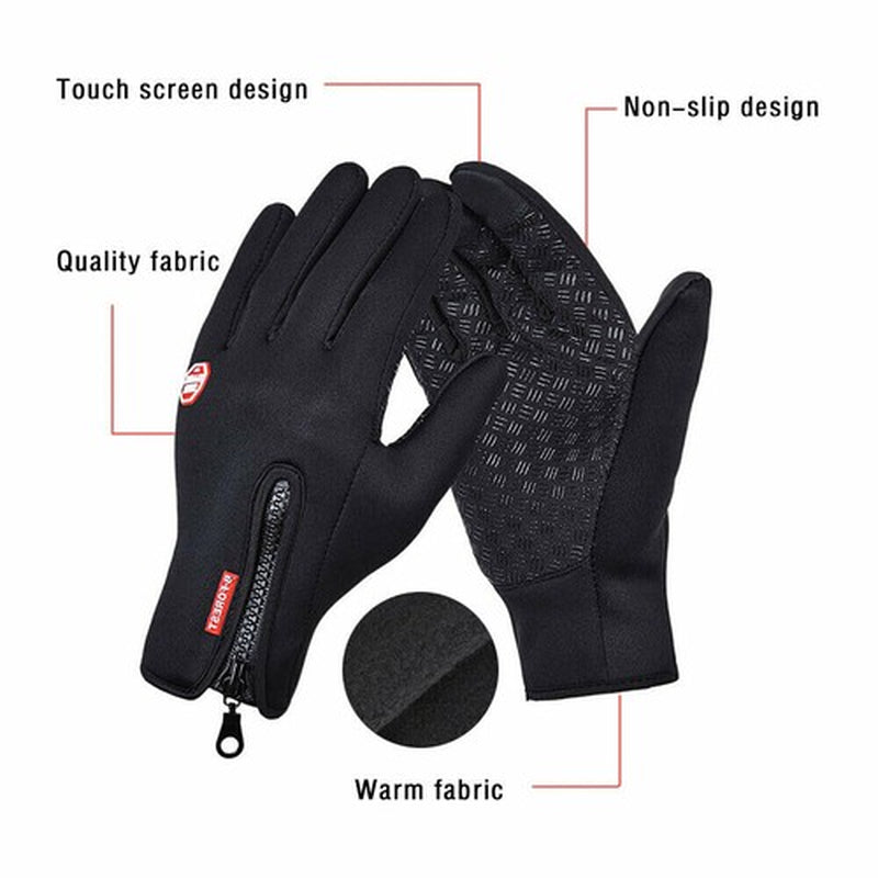 Ultimate Winter Waterproof Thermal Touch Screen Gloves for Men & Women - Windproof & Warm!
