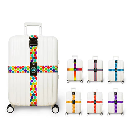 Anti-Theft Luggage Buckle Cross Strap Adjustable Bundling Packing Baggage Belt Cross Strap Suitcase Belts Bag Part Accessories