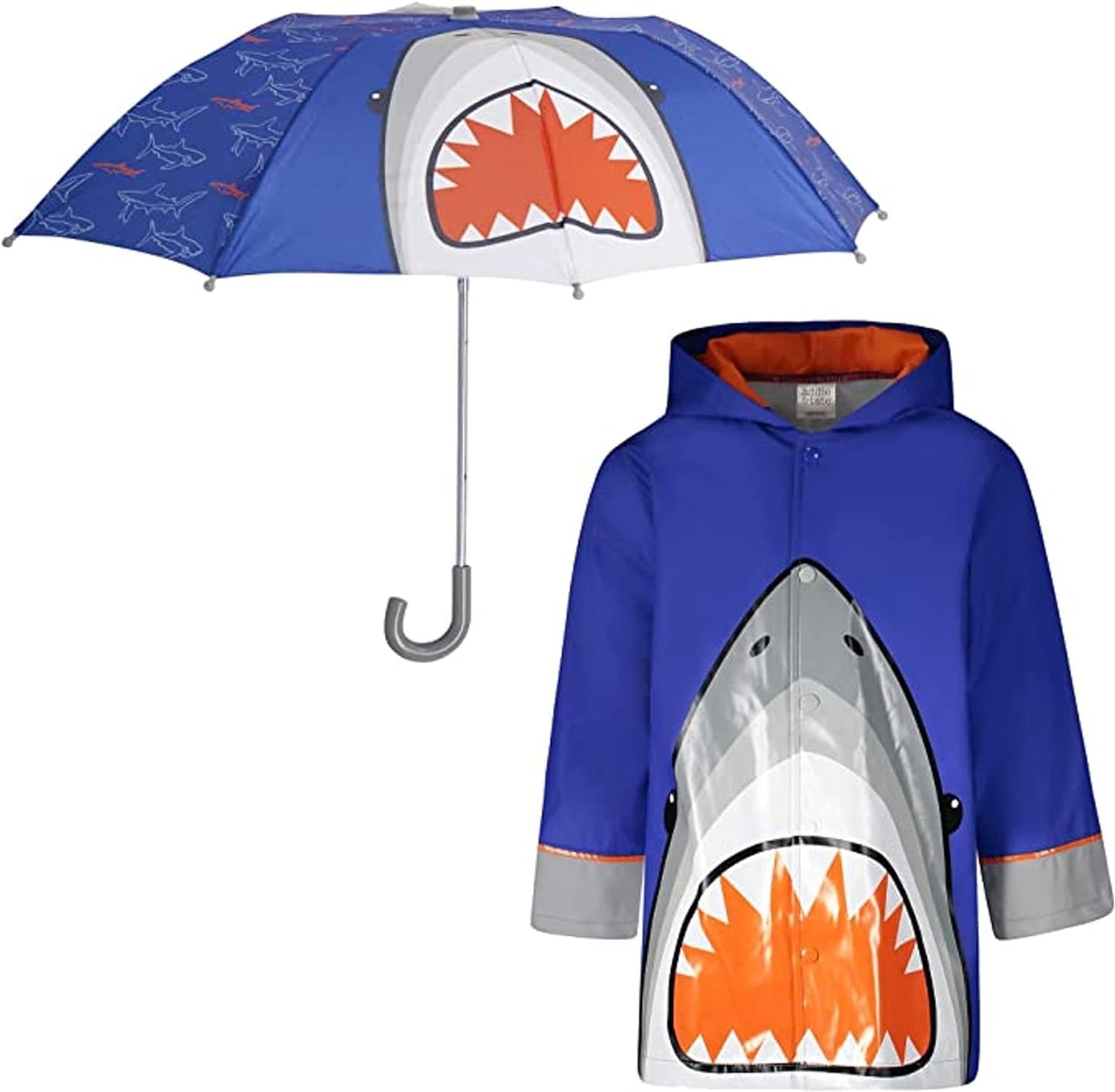 Kids Umbrella for Girls and Boys & Rain Coats Set -Toddler Umbrellas Kids Raincoat Boys Girls Jacket