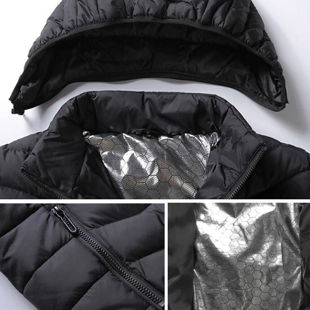 Unisex USB Heated Jacket - Ultimate Winter Warmth with Electric Heating Pad