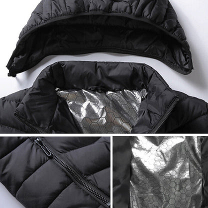 Unisex USB Heated Jacket - Ultimate Winter Warmth with Electric Heating Pad