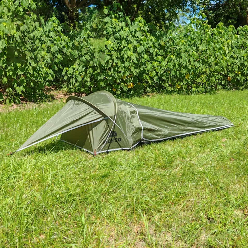 Ultralight Waterproof Bivy Tent for Solo Camping, Hiking, and Backpacking