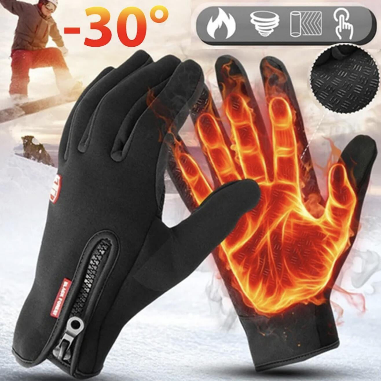 Ultimate Winter Waterproof Thermal Touch Screen Gloves for Men & Women - Windproof & Warm!
