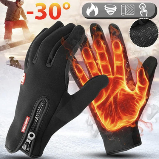 Ultimate Winter Waterproof Thermal Touch Screen Gloves for Men & Women - Windproof & Warm!