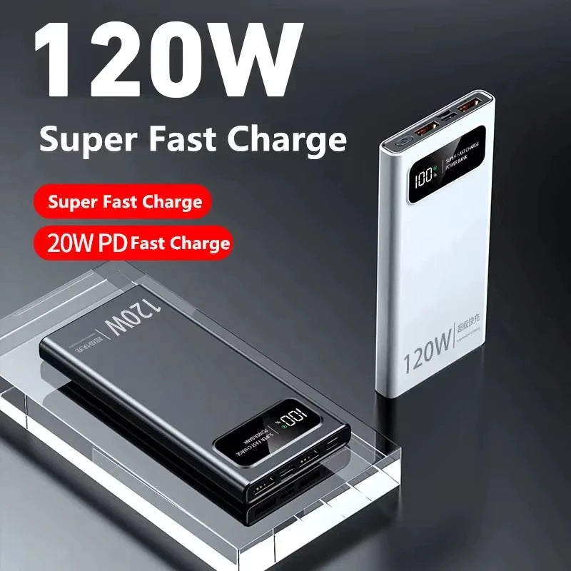 Xiaomi 120W 200000Mah Power Bank Super Fast Charging Battery High Capacity Digital Display Powerbank for Iphone Samsung Huawei