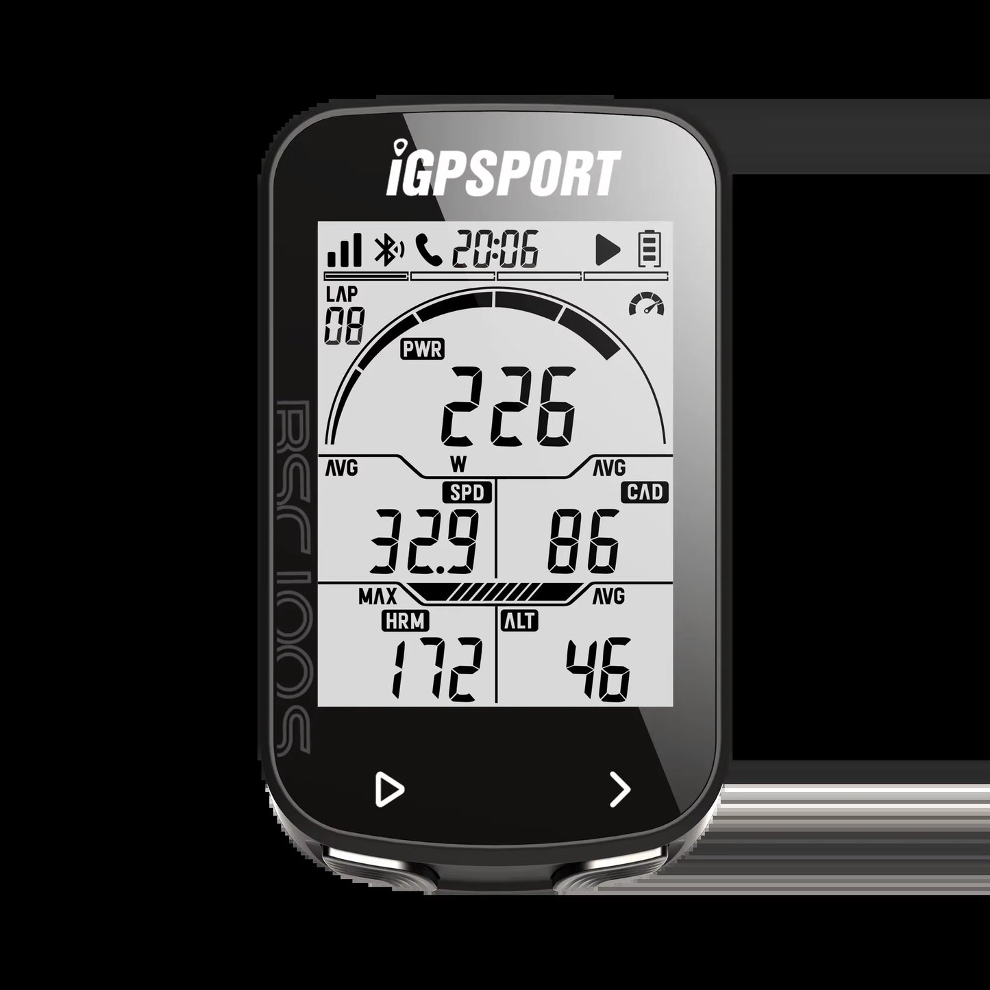 BSC100S Wireless GPS Bike Computer - Digital Speedometer & Odometer for Cycling Enthusiasts