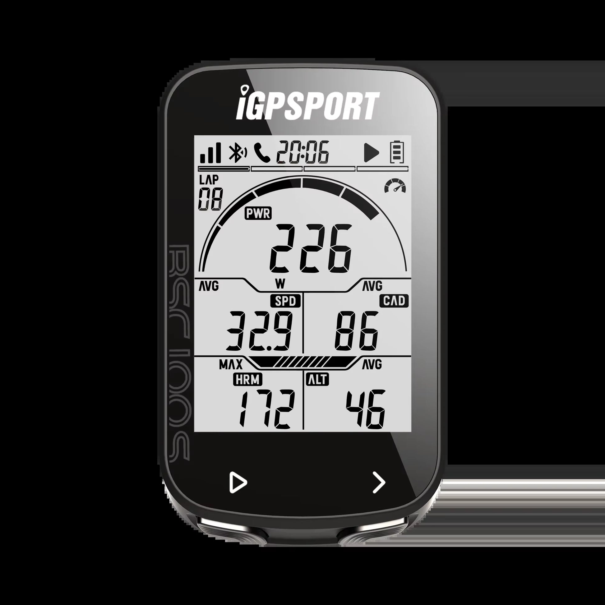 BSC100S Wireless GPS Bike Computer - Digital Speedometer & Odometer for Cycling Enthusiasts