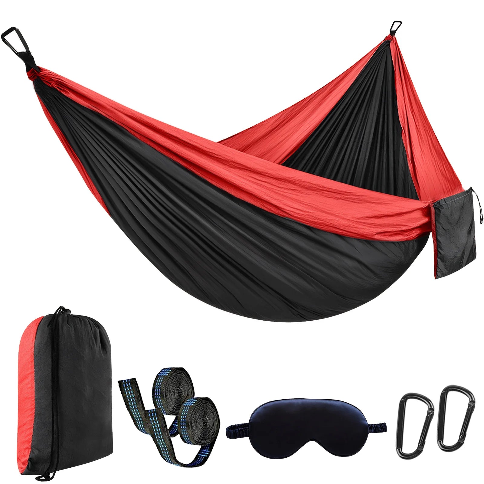 Camping Hammock Portable Hammocks Lightweight Nylon Parachute Hammock with Straps,Camping Gear Must Haves for Travel Hiking