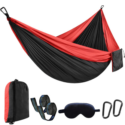 Camping Hammock Portable Hammocks Lightweight Nylon Parachute Hammock with Straps,Camping Gear Must Haves for Travel Hiking
