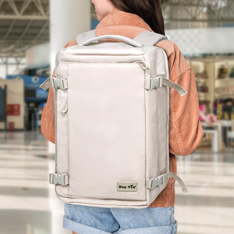 Hap Tim 40L Carry on Travel Backpack Airline Approved – Fits 17” Laptop with Wet & Dry Separation Compartments, Includes Drawstring Bag, Ideal for Weekender, Airplane Travel, Gym, Hiking & Business Trips#Fallfreshness