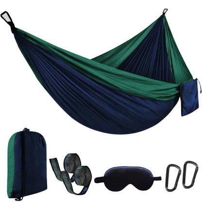 Camping Hammock Portable Hammocks Lightweight Nylon Parachute Hammock with Straps,Camping Gear Must Haves for Travel Hiking