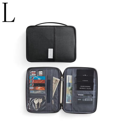 Family Passport Holder & Travel Organizer - Multi-Functional Document Case & Cardholder