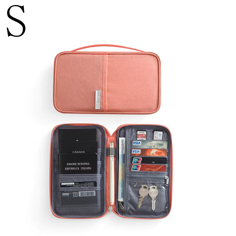 Family Passport Holder & Travel Organizer - Multi-Functional Document Case & Cardholder