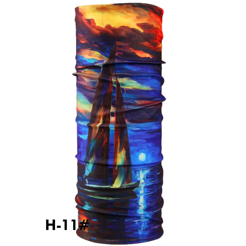 Stylish Dragon Print Multifunctional Bandana Scarf - Perfect for Summer Adventures!