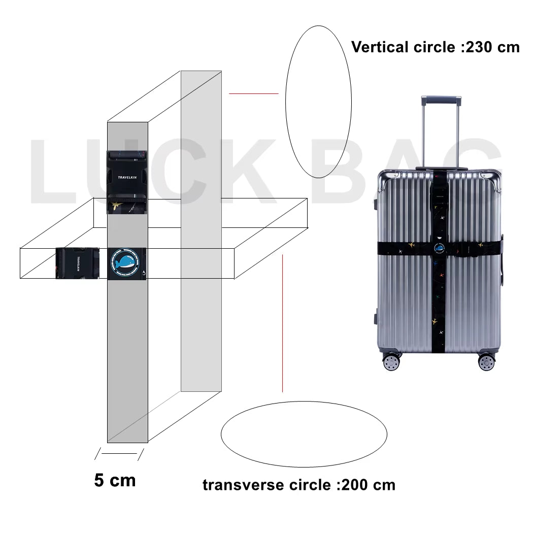 Anti-Theft Luggage Buckle Cross Strap Adjustable Bundling Packing Baggage Belt Cross Strap Suitcase Belts Bag Part Accessories