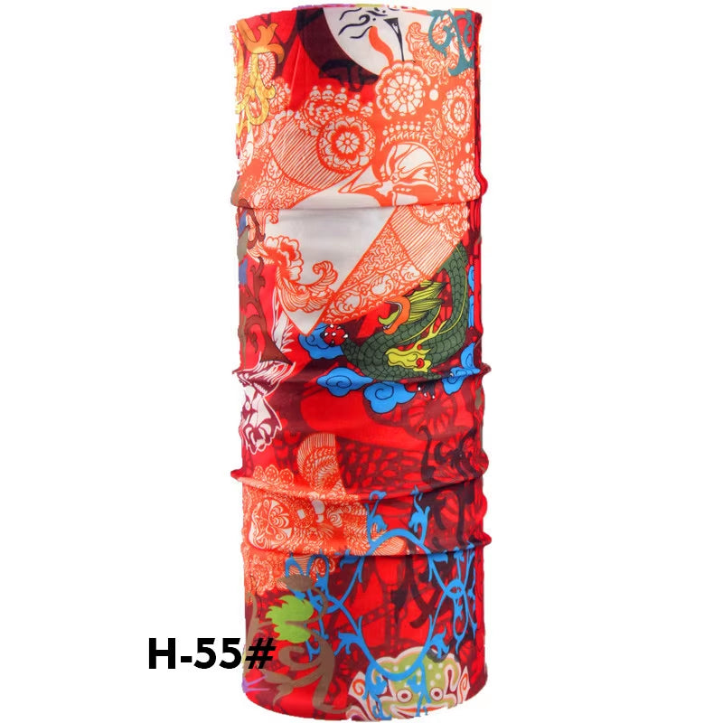 Stylish Dragon Print Multifunctional Bandana Scarf - Perfect for Summer Adventures!