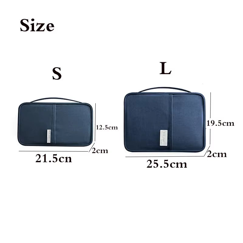 Family Passport Holder & Travel Organizer - Multi-Functional Document Case & Cardholder