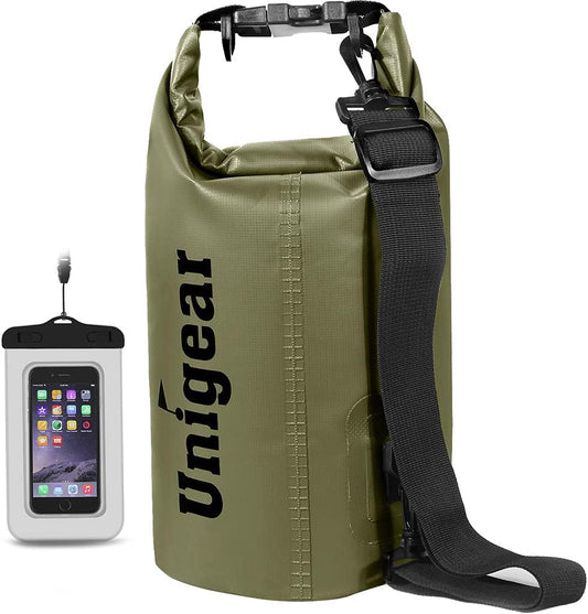 Dry Bag Waterproof, 2L/5L/10L/20L/30L/40L Floating and Lightweight Bags for Kayaking, Boating, Fishing, Swimming and Camping with Waterproof Phone Case