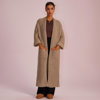 Stylish and Cozy Joyfunear Women's Knitted Long Sleeve Hoodie Cardigan for Autumn and Winter with Pockets