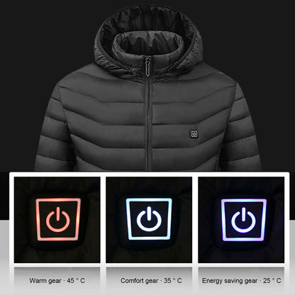 Unisex USB Heated Jacket - Ultimate Winter Warmth with Electric Heating Pad