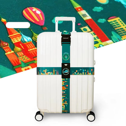 Anti-Theft Luggage Buckle Cross Strap Adjustable Bundling Packing Baggage Belt Cross Strap Suitcase Belts Bag Part Accessories