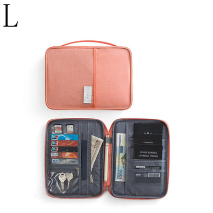 Family Passport Holder & Travel Organizer - Multi-Functional Document Case & Cardholder