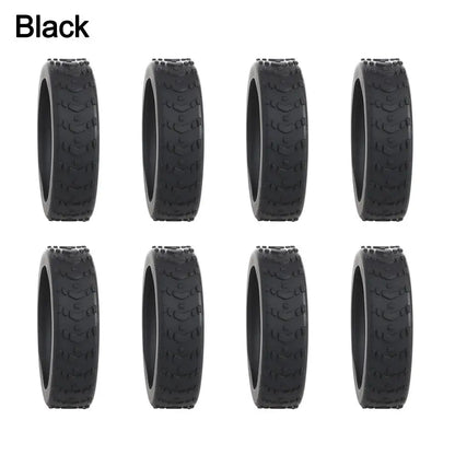 8-Piece Silicone Luggage Caster Covers for Noise Reduction and Protection of Suitcase Wheels