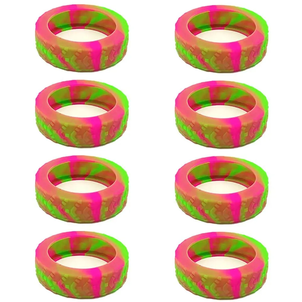 8-Piece Silicone Luggage Caster Covers for Noise Reduction and Protection of Suitcase Wheels