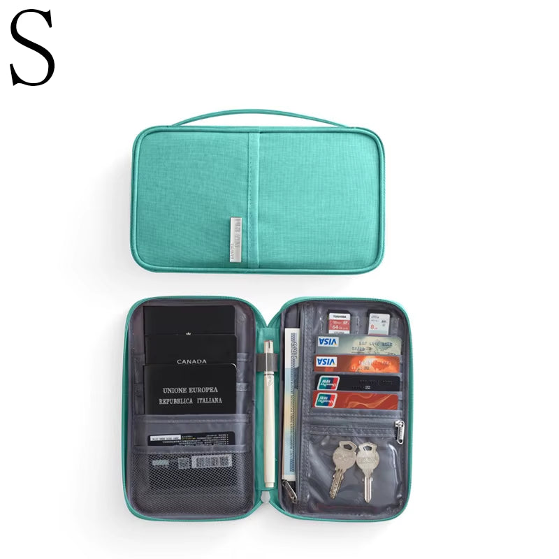 Family Passport Holder & Travel Organizer - Multi-Functional Document Case & Cardholder