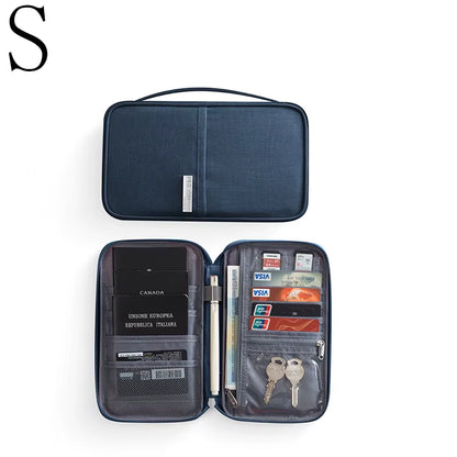 Family Passport Holder & Travel Organizer - Multi-Functional Document Case & Cardholder
