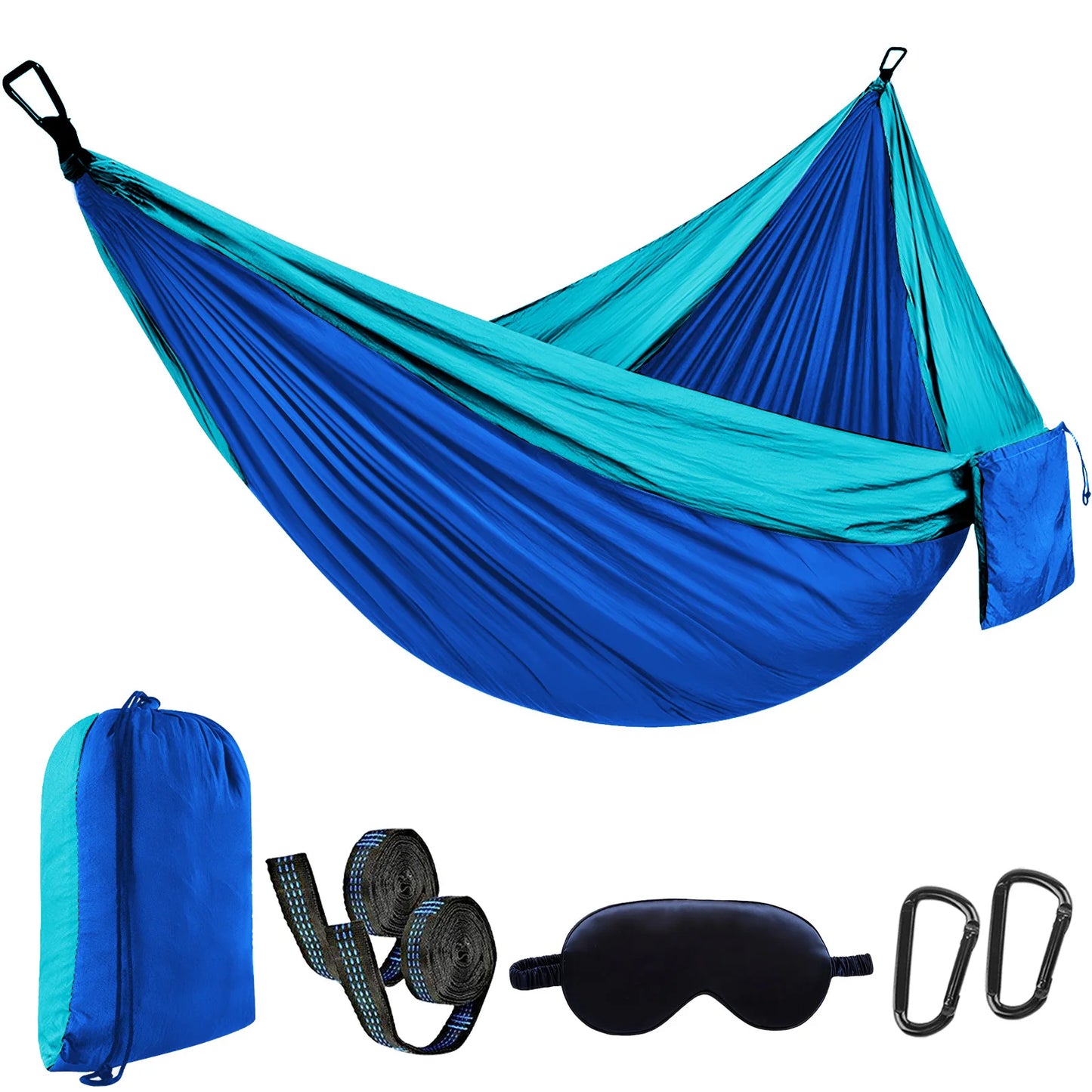 Camping Hammock Portable Hammocks Lightweight Nylon Parachute Hammock with Straps,Camping Gear Must Haves for Travel Hiking