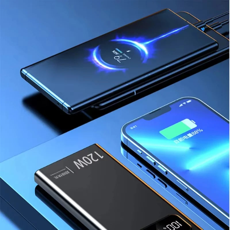 Xiaomi 120W 200000Mah Power Bank Super Fast Charging Battery High Capacity Digital Display Powerbank for Iphone Samsung Huawei