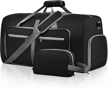 Duffle Bag with Shoes Compartment and Adjustable Strap,Foldable Travel Duffel Bags for Men Women,Waterproof Duffel Bags