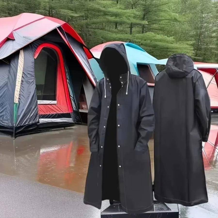 1PC Disposable Raincoat Long Full-Body Rain-Proof Men'S Adult Women Ransparent Portable