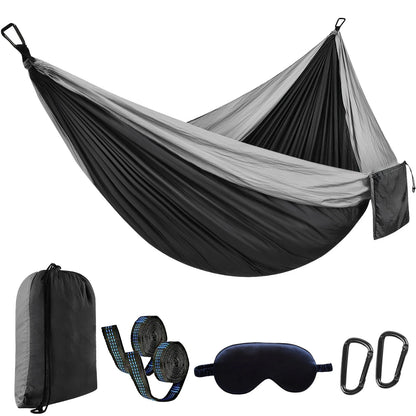 Camping Hammock Portable Hammocks Lightweight Nylon Parachute Hammock with Straps,Camping Gear Must Haves for Travel Hiking