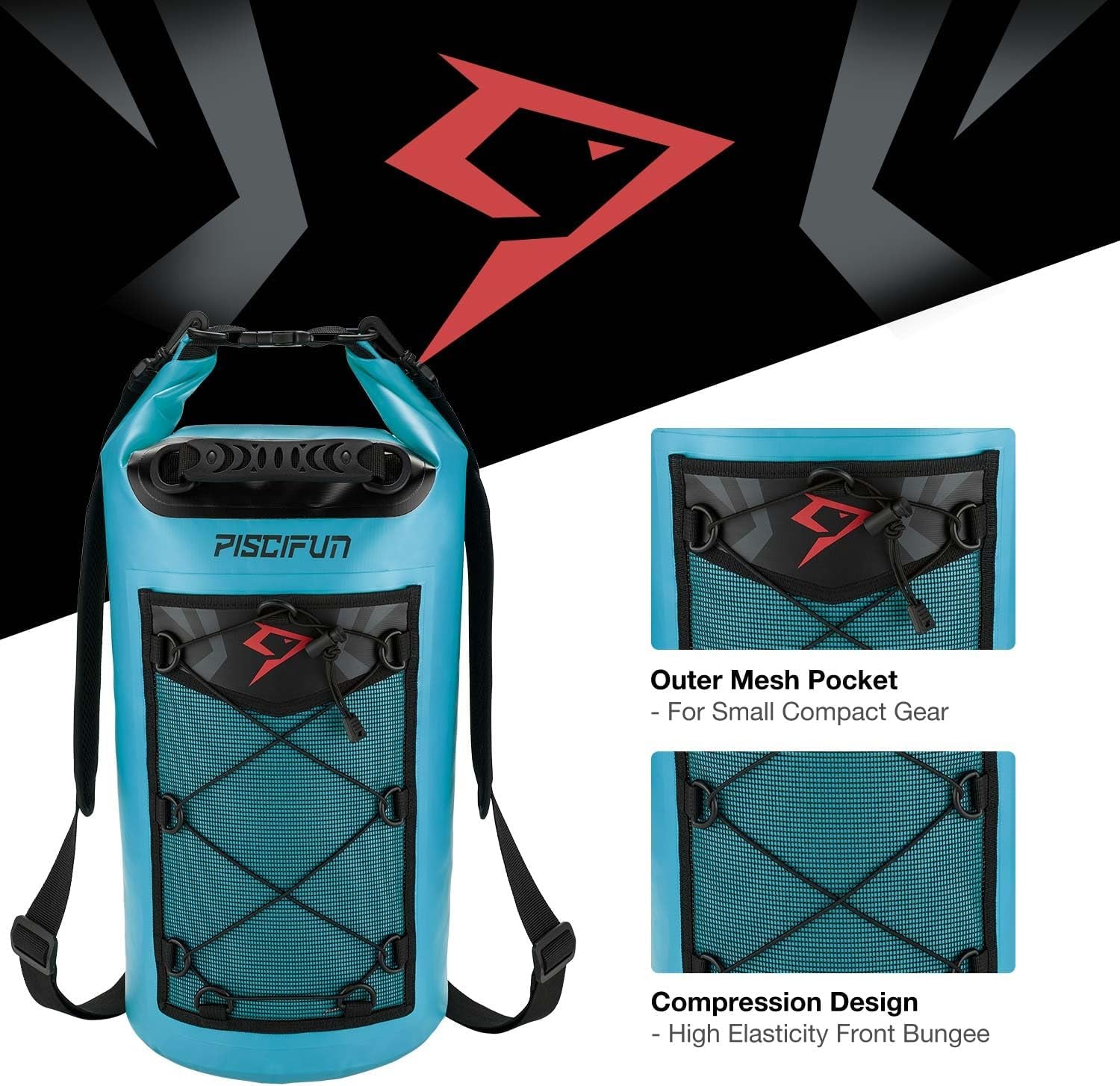 Dry Bag, Waterproof Floating Backpack 5L/10L/20L/30L/40L with Waterproof Phone Case for Boating, Kayaking, Fishing